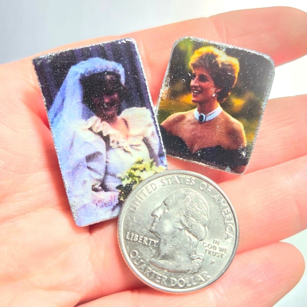 Handmade Lady Diana Pin Set B-Grade British Royalty Queen of our Hearts